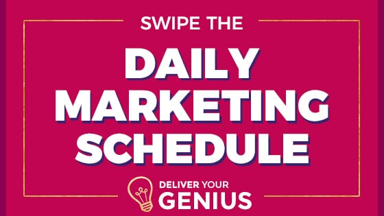 Daily Marketing Schedule